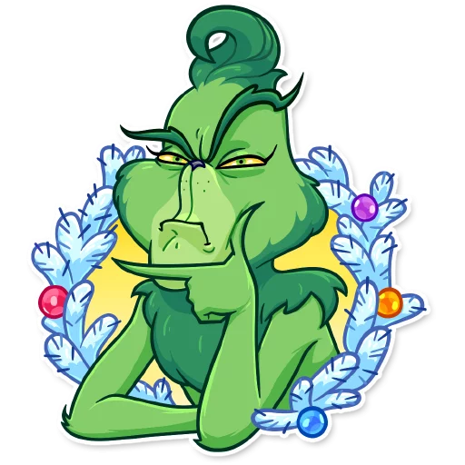 🤔 Стикер «Grinch» для Telegram