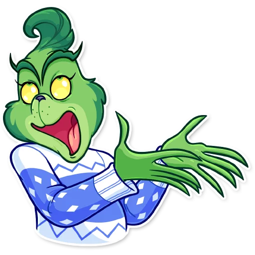 💁‍♂️ Стикер «Grinch» для Telegram