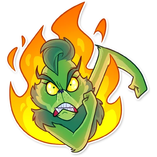 🤬 Стикер «Grinch» для Telegram