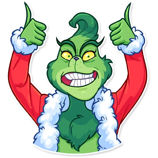 👍 Стикер «Grinch» для Telegram