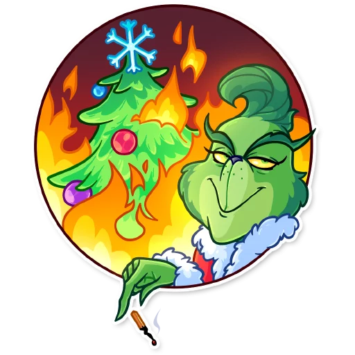 🎄 Стикер «Grinch» для Telegram