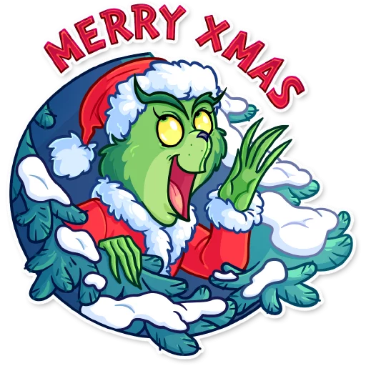 🎅 Стикер «Grinch» для Telegram