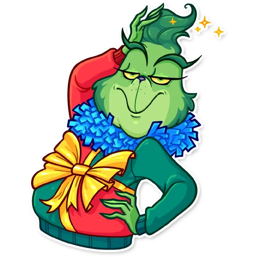 🎁 Стикер «Grinch» для Telegram