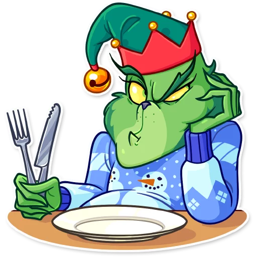 🍽 Стикер «Grinch» для Telegram