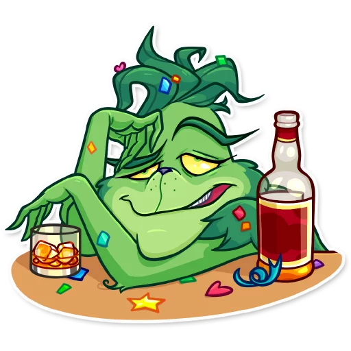 🥴 Стикер «Grinch» для Telegram