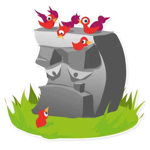 🗿 Стикер «Stone» для Telegram