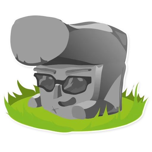 🗿 Стикер «Stone» для Telegram