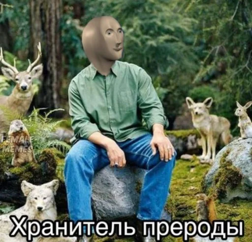 🗿 Стикер «Stonks» для Telegram
