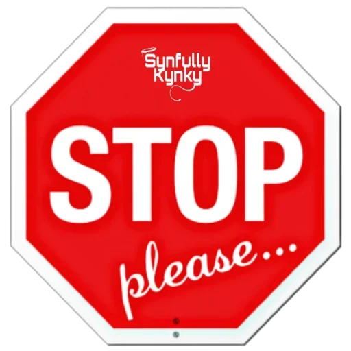 😙 Стикер «Stop» для Telegram