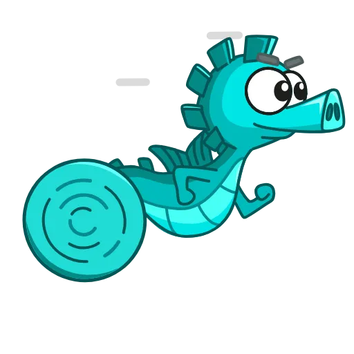 🚴‍♂️ Стикер «морской конек» для Telegram