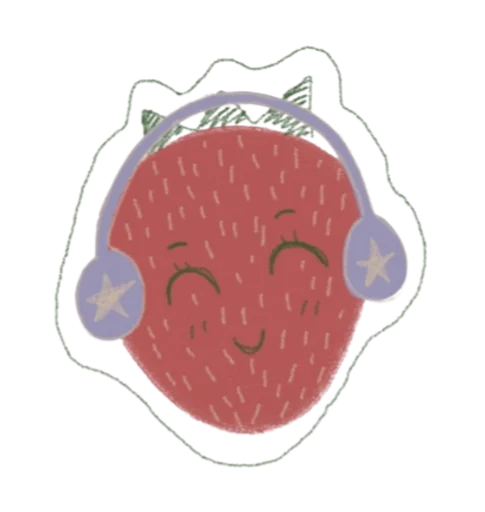 🌟 Стикер «клубника» для Telegram