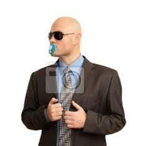 🍼 Стикер «СТРЕЙТ ВАЙТ МЕН» для Telegram