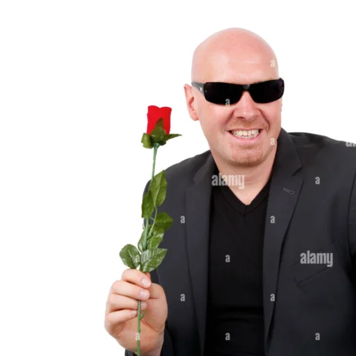 🌹 Стикер «СТРЕЙТ ВАЙТ МЕН» для Telegram