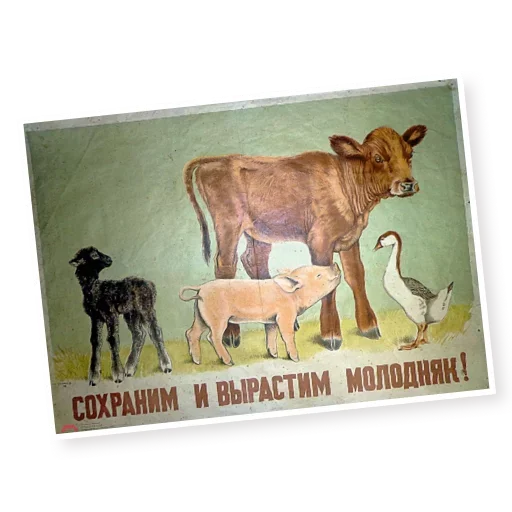👩‍🌾 Стикер «Марки СССР» для Telegram
