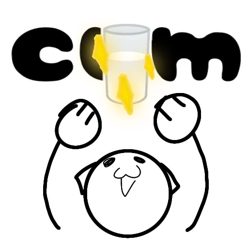 🥛 Стикер «Странная дичь» для Telegram