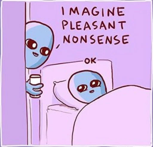 😴 Стикер «Strange Planet» для Telegram