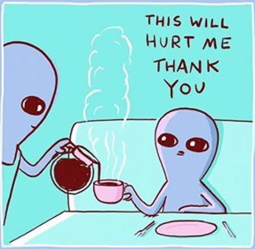 ☕️ Стикер «Strange Planet» для Telegram