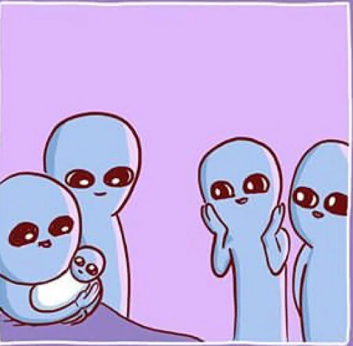 🥰 Стикер «Strange Planet» для Telegram