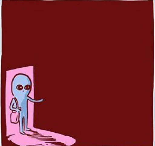 👀 Стикер «Strange Planet» для Telegram