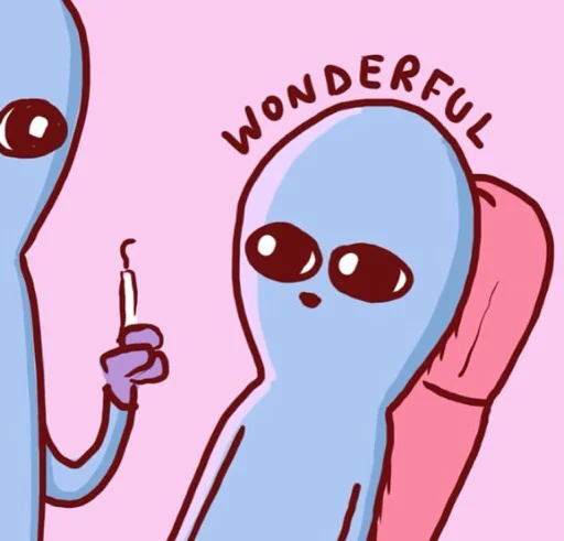 😌 Стикер «Strange Planet» для Telegram