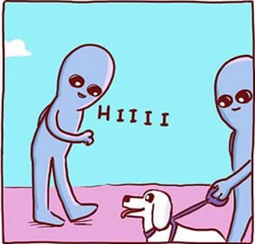🐶 Стикер «Strange Planet» для Telegram