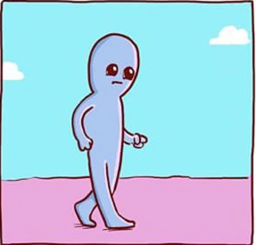 😕 Стикер «Strange Planet» для Telegram