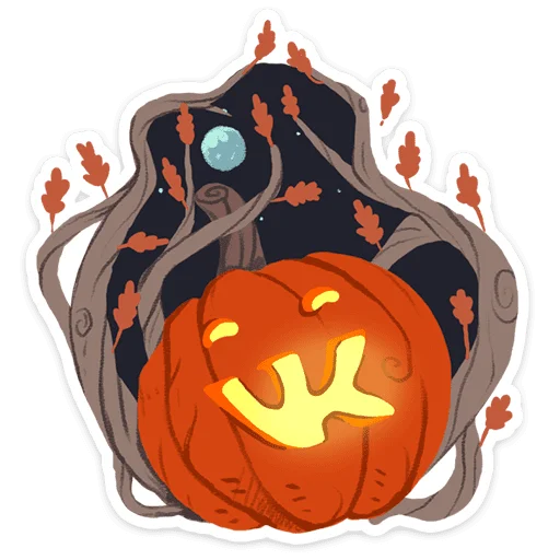 🎃 Стикер «Страшилки» для Telegram