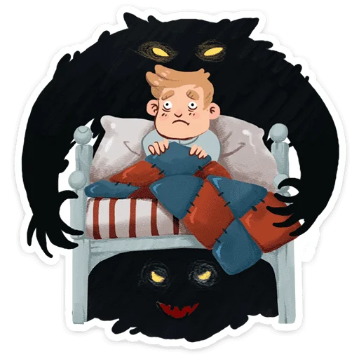 👻 Стикер «Страшилки» для Telegram