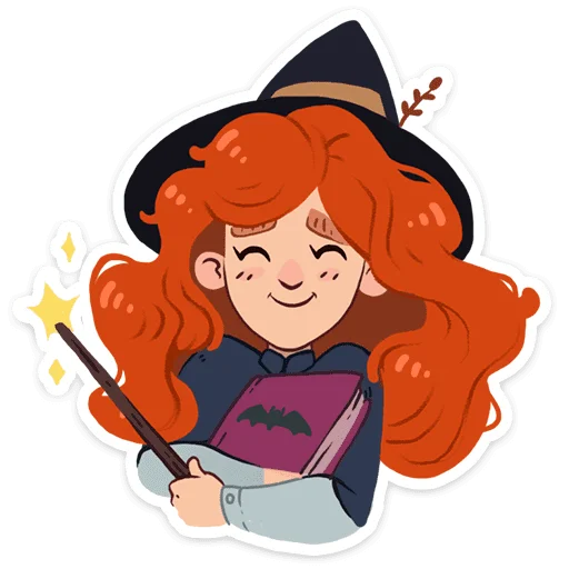 ☺ Стикер «Страшилки» для Telegram