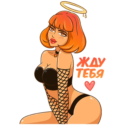 🥰 Стикер «Chili Devil & Honey Angel» для Telegram