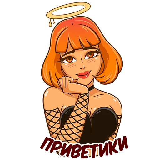 🖐 Стикер «Chili Devil & Honey Angel» для Telegram