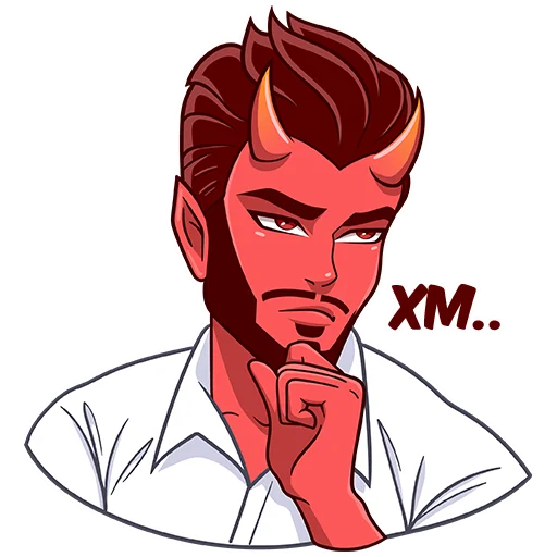 🤔 Стикер «Chili Devil & Honey Angel» для Telegram