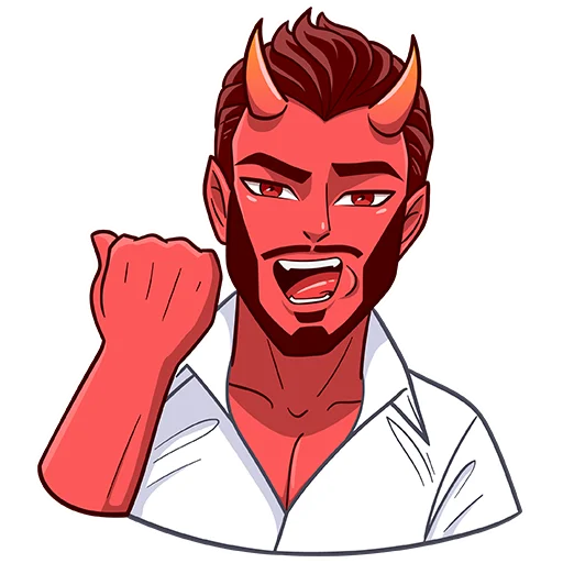 👄 Стикер «Chili Devil & Honey Angel» для Telegram