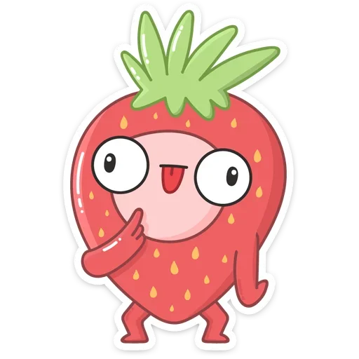 😋 Стикер «Клубничка» для Telegram