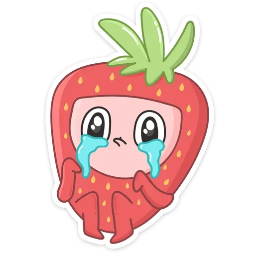 😭 Стикер «Клубничка» для Telegram