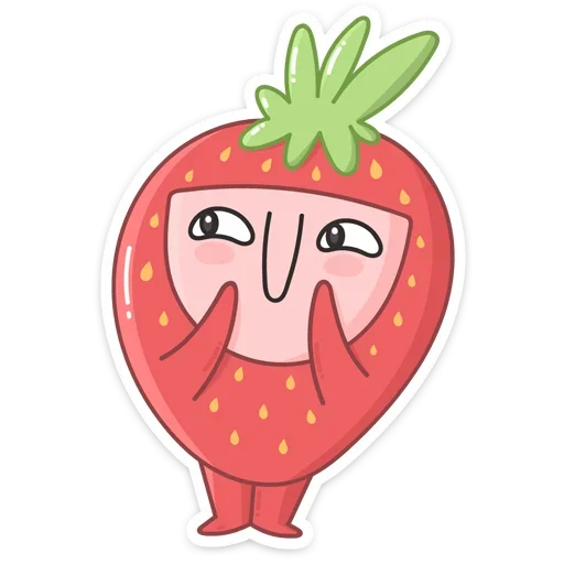 😌 Стикер «Клубничка» для Telegram