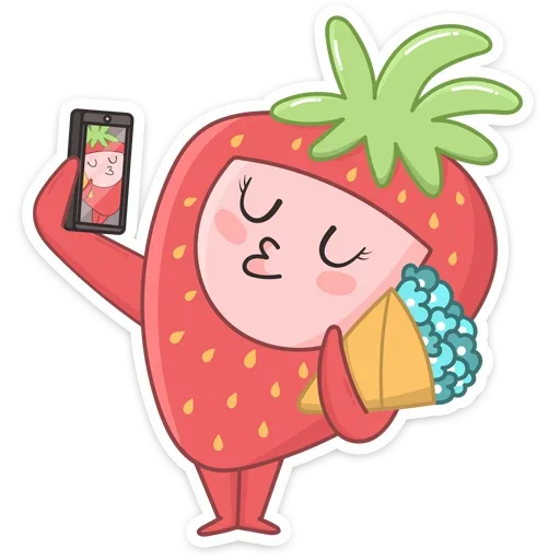 💐 Стикер «Клубничка» для Telegram