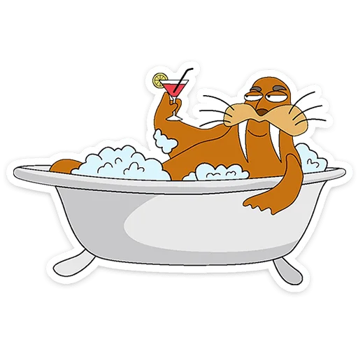 ⭐ Стикер «Клубника и Морж» для Telegram