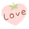 Стикер 19 Strawberry and rabbit
