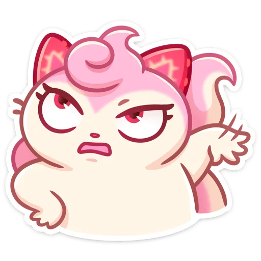 😠 Стикер «Клубничка Душечка без надписей» для Telegram