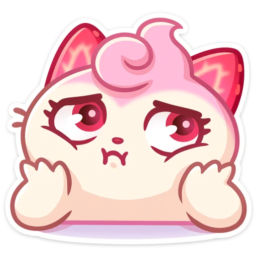 😔 Стикер «Клубничка Душечка без надписей» для Telegram