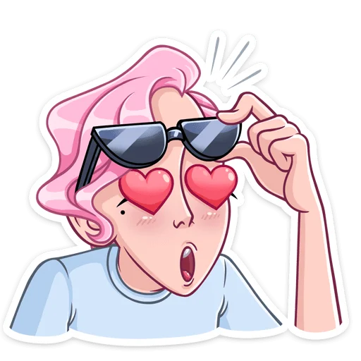🏖 Стикер «Клубничный Роман» для Telegram