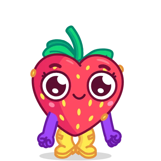 🥰 Стикер «Strawberry Time» для Telegram