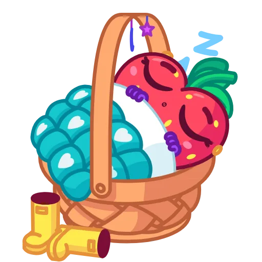 😚 Стикер «Strawberry Time» для Telegram