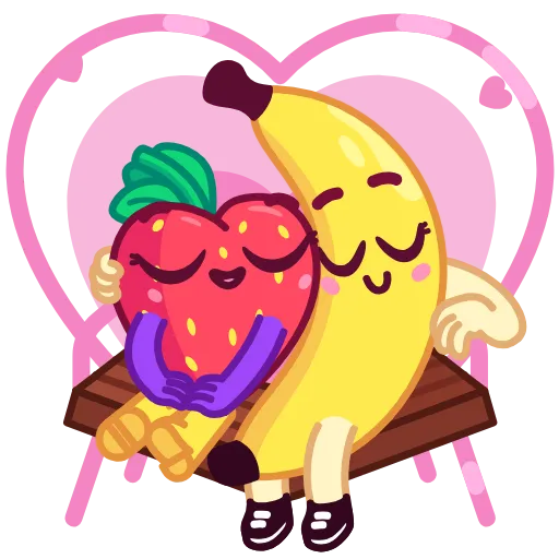 😍 Стикер «Strawberry Time» для Telegram