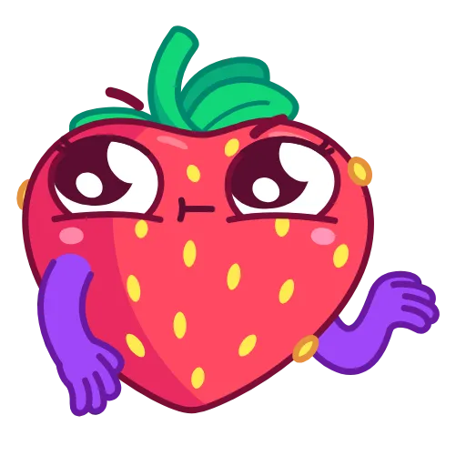 😞 Стикер «Strawberry Time» для Telegram