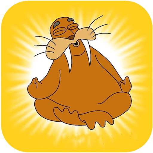 🧘 Стикер «Клубника и Морж Без Текста» для Telegram