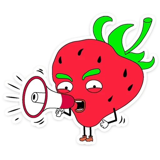 📢 Стикер «Клубника и Морж» для Telegram