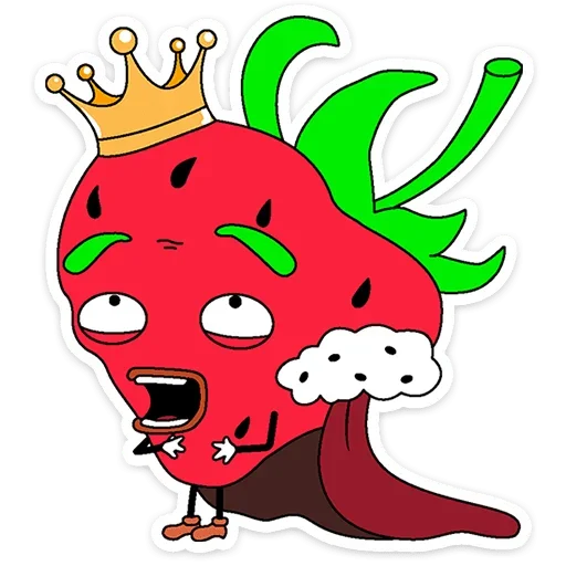 🤴 Стикер «Клубника и Морж» для Telegram