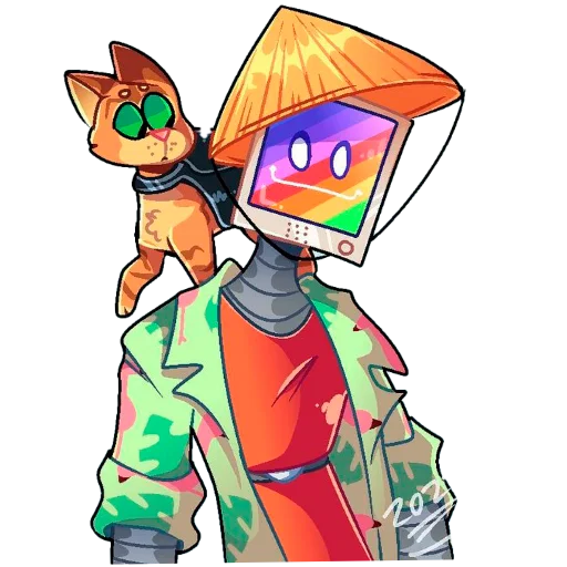 🙂 Стикер «Stray» для Telegram